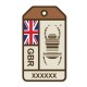 Official Groundspeak Travel Bug Origins Sticker - United Kingdom